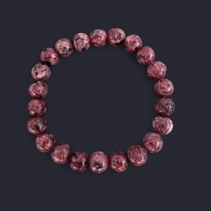 Jasper Gemstone Bead Bracelet 8mm